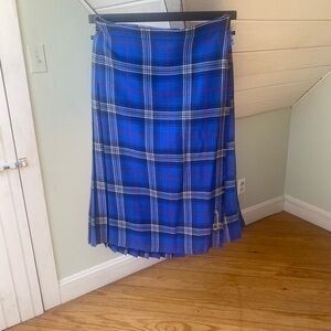 Vintage Highland Home Industries Tartan Pleated Wrap Kilt Skirt Sz 8  (14)